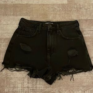 Black jean shorts from forever 21